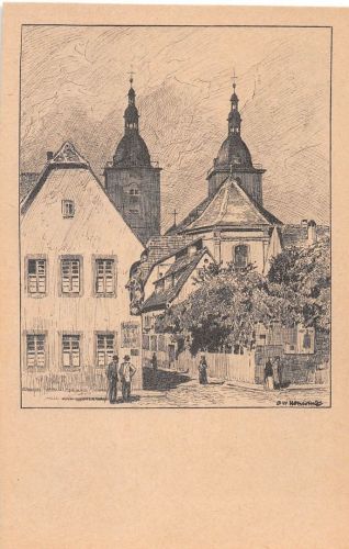 Fulda Federzeichnung Dr.Otto Ubbelohde Nr. 11 ngl 194.645