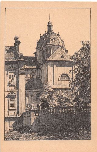 Fulda Dom Federzeichnung Dr.Otto Ubbelohde Nr. 10 ngl 194.666