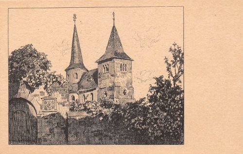 Fulda Federzeichnung Dr.Otto Ubbelohde Nr. 4 ngl 194.680