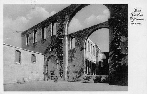 Hersfeld Stiftsruine Inneres gl1939 194.781