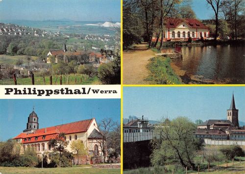 Philippsthal, Werra Mehrbildkarte gl1988 194.812