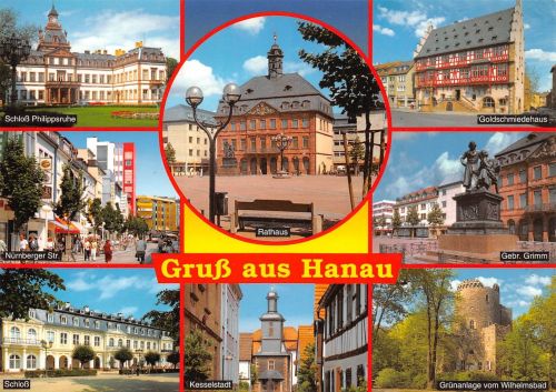 Hanau Mehrbildkarte ngl 194.854