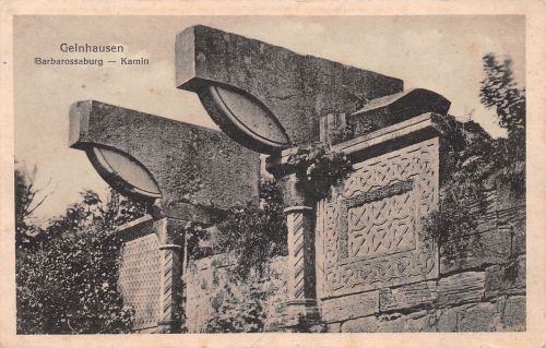 Bad Gelnhausen Barbarossa-Burg Kamin gl1917 194.882