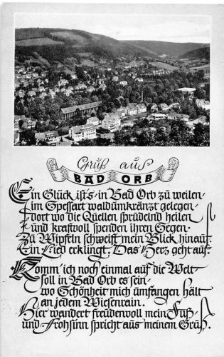 Bad Orb Panorama mit Spruch gl1970 195.004