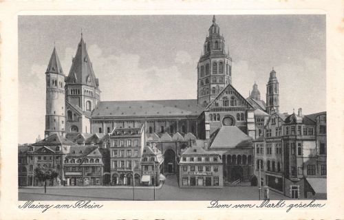 Mainz Dom vom Markt gesehen ngl 195.157