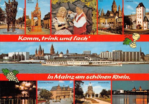 Mainz Mehrbildkarte gl1980 195.174