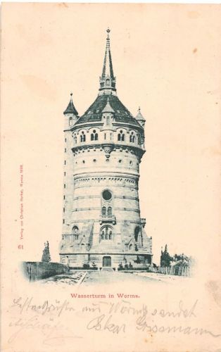 Worms Wasserturm gl1898 195.221
