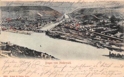 Bingen vom Niederwald gl1904 195.346