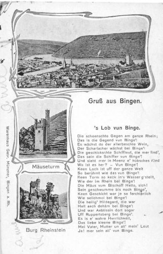 Bingen am Rhein Mehrbildkarte ngl 195.414