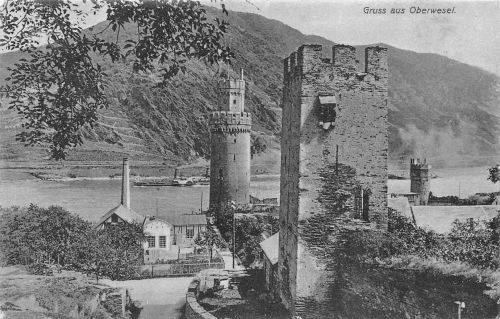 Oberwesel am Rhein Teilansicht ngl 195.490