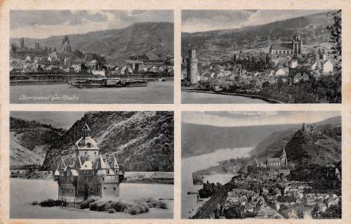 Oberwesel am Rhein Mehrbildkarte gl1941 195.496