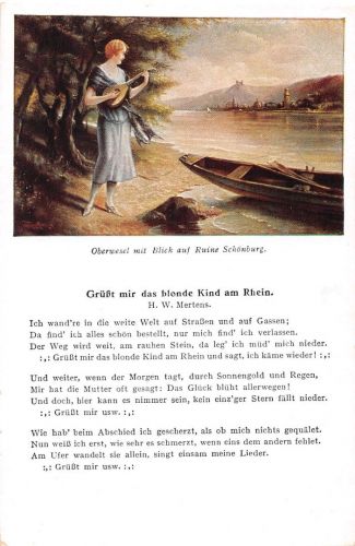 Oberwesel am Rhein mit Liedtext ngl 195.498