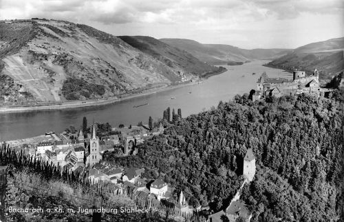 Bacharach am Rhein Panorama gl1957 195.541
