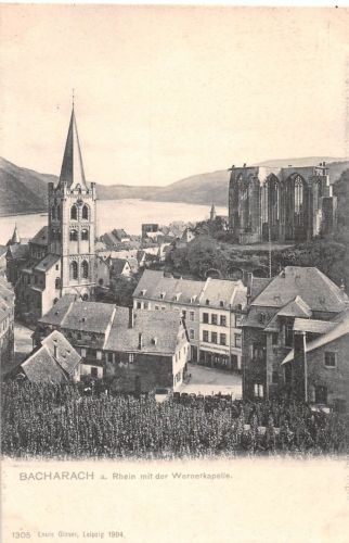 Bacharach am Rhein mit der Wernerkapelle ngl 195.543