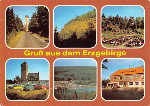 Erzgebirge Mehrbildkarte gl1984 195.620