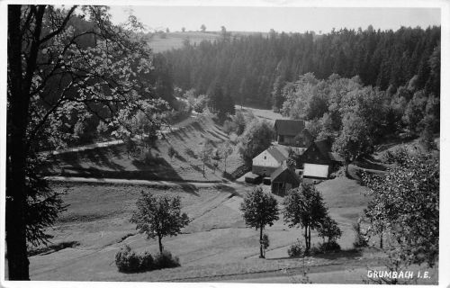Grumbach im Erzgeb. Panorama Fotokarte gl1934 195.634