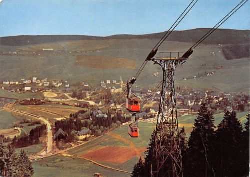 Oberwiesenthal Panorama mit Schwebebahn ngl 195.717