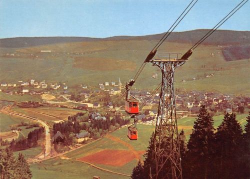 Oberwiesenthal Panorama mit Schwebebahn ngl 195.718