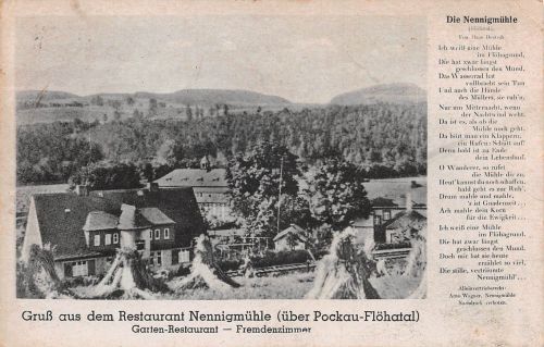 Pockau-Flöhatal i. Erzgeb. Restaurant Nennigmühle gl 195.932