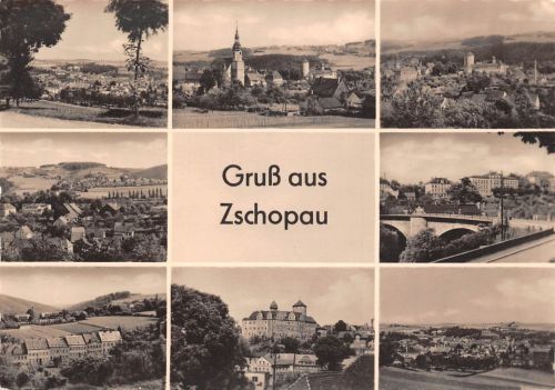 Zschopau i.Sa. Mehrbildkarte ngl 195.970