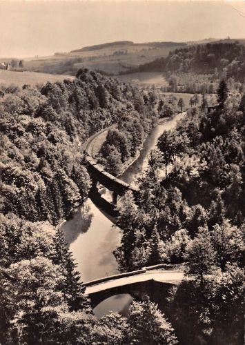 Wolkenstein i.Erzgeb. Blick von der Brückenklippe gl1964 195.992