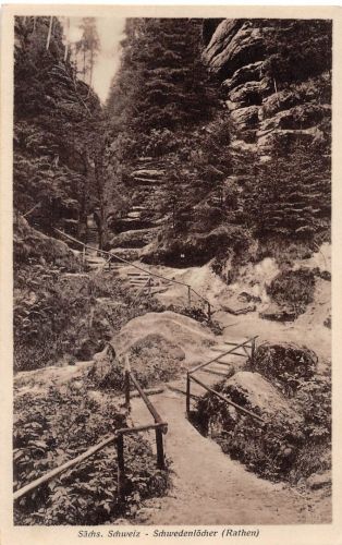 Rathen (Sächsische Schweiz) Schwedenlöcher ngl 196.137