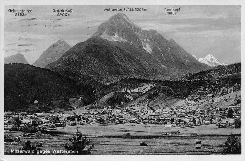Mittenwald gegen Wetterstein gl1932 196.357