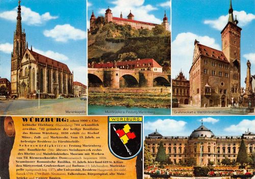 Würzburg Mehrbildkarte gl1984 196.362