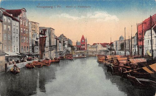 Ostpreussen Königsberg Kohle und Fischmarkt feldpgl1918 196.435