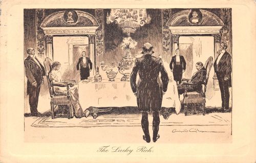 Thematik The Lucky Rich England Künstlerkarte gl1909 196.485