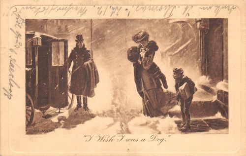 Thematik I Wish I was a Dog England Künstlerkarte gl1909 196.490