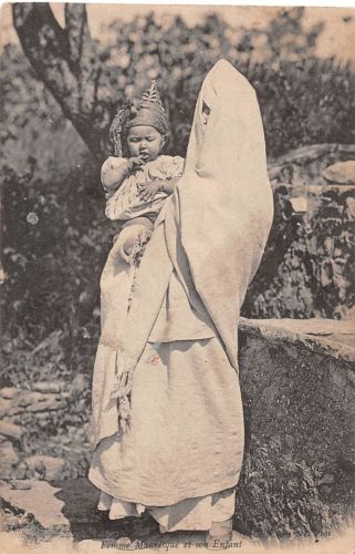 Afrika Femme Mauresque et son Enfant gl 196.534