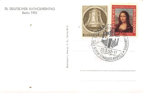 Berlin 75. Deutscher Katholikentag 1952 gl1952 196.627