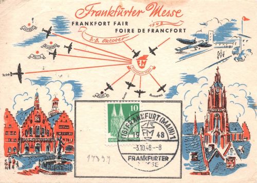 Frankfurt (Main) Messe 1948 Sonderstempel ngl3.10.48 196.662