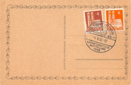 Frankfurt (Main) Sonderstempel Landw. Ausstellung 1948 ngl 196.685