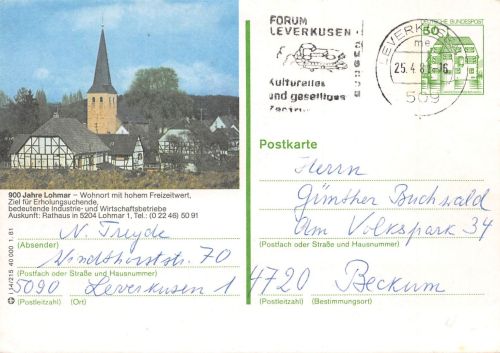 Lohmar GA Bund 900 Jahre Lohmar gl1981 196.689