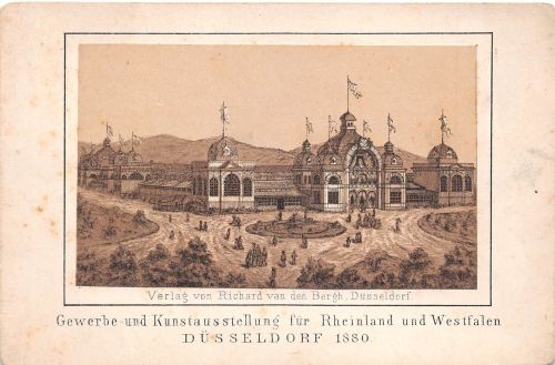 Düsseldorf Karte Gewerbe- und Kunstausstellung 1880 ngl 196.707