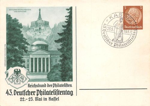 Kassel 43. Deutscher Philatelistentag 1937 ngl 196.719