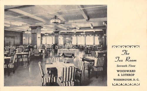 USA Washington D.C. Woodward & Lothrop The Tes Room ngl 196.736