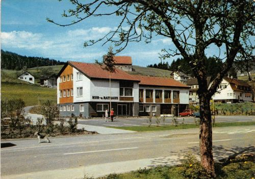 Huzenbach i. Murgtal Kur- und Rathaus gl1977 196.971