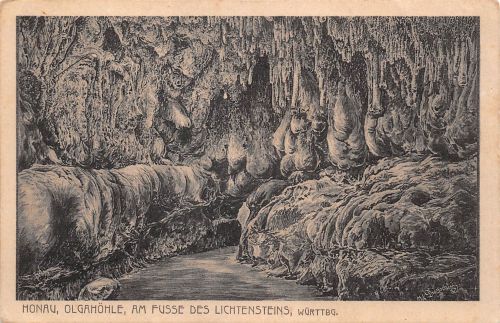 Honau (Lichtenstein) Olgahöhle Künstlerkarte ngl 197.023