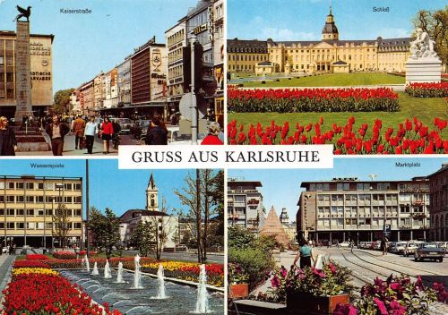 Karlsruhe Mehrbildkarte gl1979 197.041