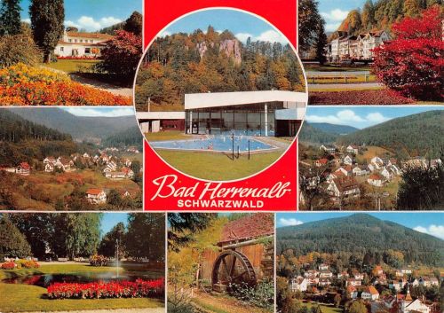 Bad Herrenalb Mehrbildkarte ngl 197.055