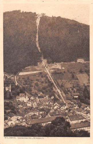Wildbad im Schwarzwald mit Sommerberg gl1909 197.065