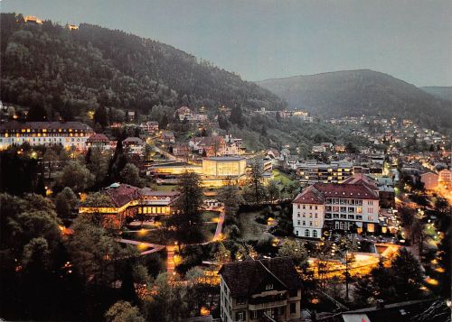 Wildbad im Schwarzwald Panorama bei Nacht ngl 197.069