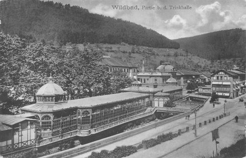 Wildbad im Schwarzwald Partie b. d. Trinkhalle ngl 197.071