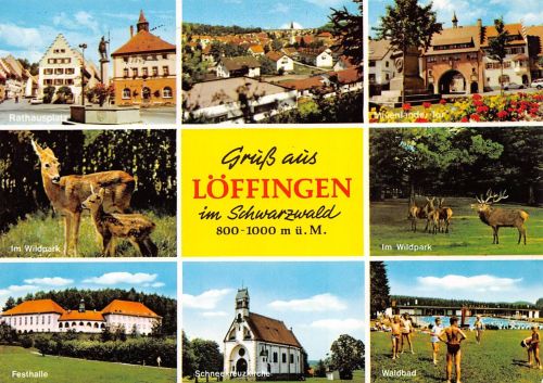 Löffingen Mehrbildkarte gl1983 197.183