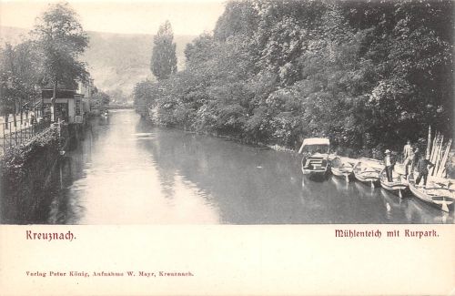 Bad Kreuznach Mühlenteich mit Kurpark ngl 197.233