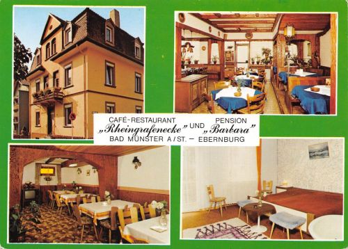 Bad Münster a. Stein Restaurant Rheingrafenecke Mehrbildkarte ngl 197.305