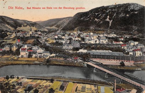 Bad Münster a. Stein von der Ebernburg gesehen ngl 197.324